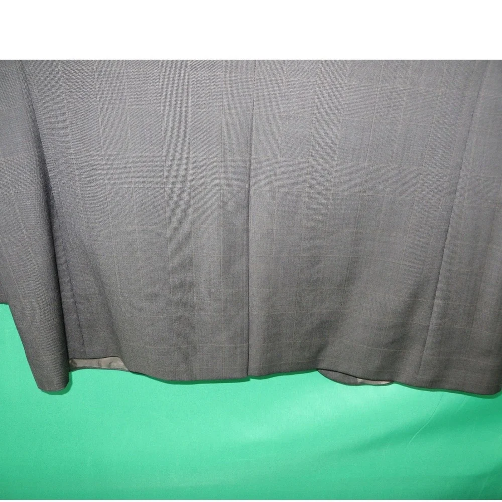 Jos. A. Bank Signature 2-Pc Brown Glen Plaid 100% Wool Suit 2 Button 46R/41x31.5 - Picture 11 of 16